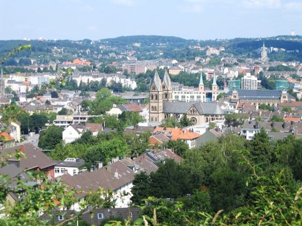 Vista da cidade de Wuppertal